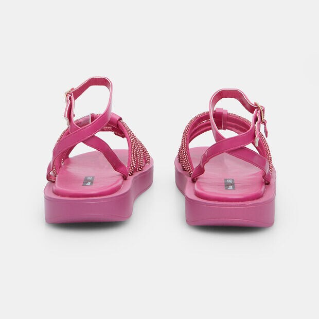 Bata Red Label Women's Sandal with 2.5 cm Platform, Fuchsia