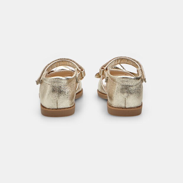 Bata M&auml;dchensandalen mit Schleife, Gold