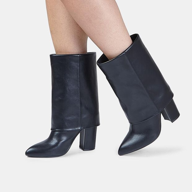 Frauenstiefel Bata mit 10 cm Absatz, Schwarz