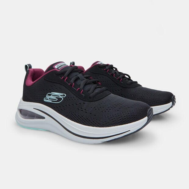 Skechers SKECH-AIR META Damen Sneaker, Schwarz
