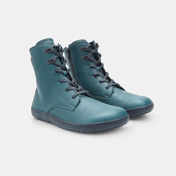 Lace-up Barefoot leather ankle boot for women Bata, 