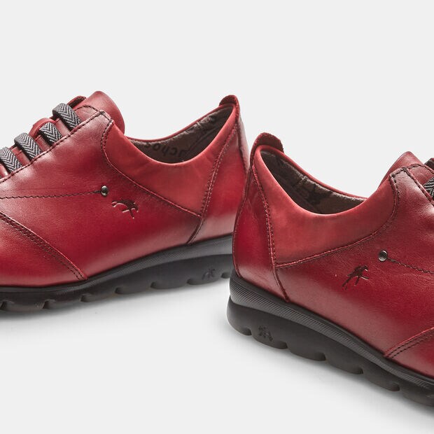 Damen Sneakers aus Leder, Rot