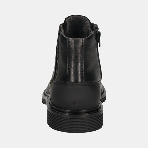 Men's lace-up ankle boot in Bugatti leather, Black