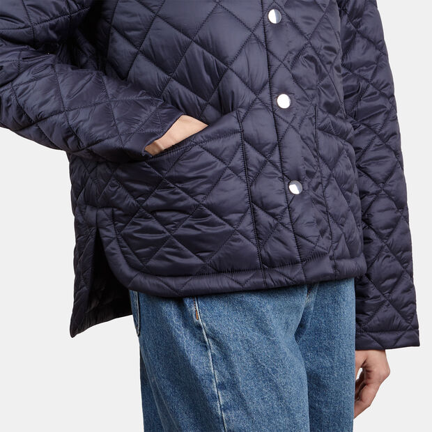 Quilted Fabric Women's Jacket, Blue