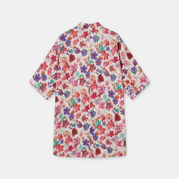Bata women's maxi patterned shirt, Multicolor