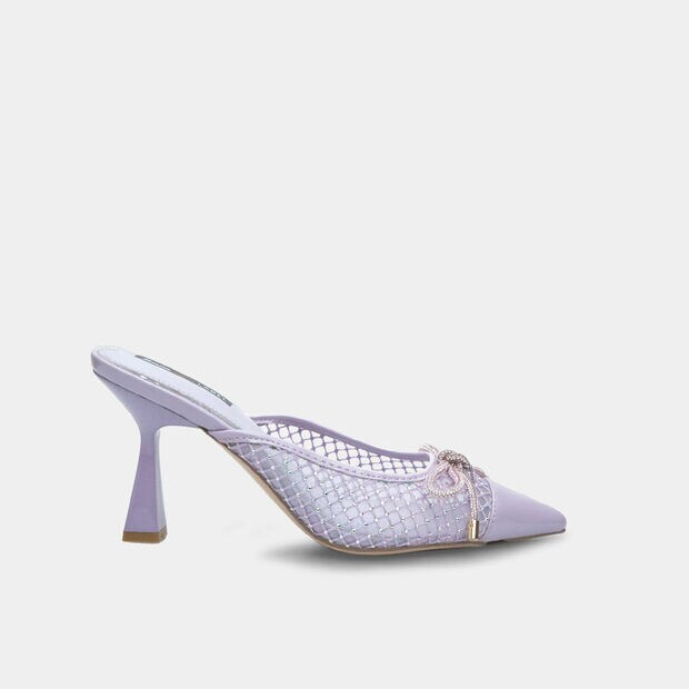Bata Red Label Women's Mule with 8.5 cm heel, Purple
