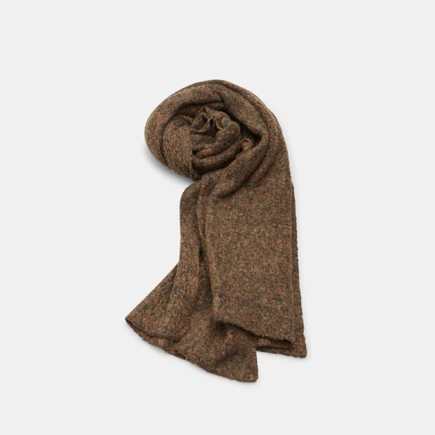 Damen Schal mit Boucl&eacute;-Effekt, Mehrfarbig