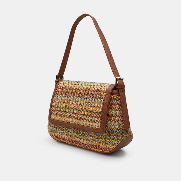 BATA Rafia Crossbody for Women, Multicolor
