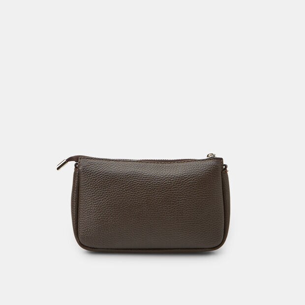 Bata women's leather crossbody bag, Brown