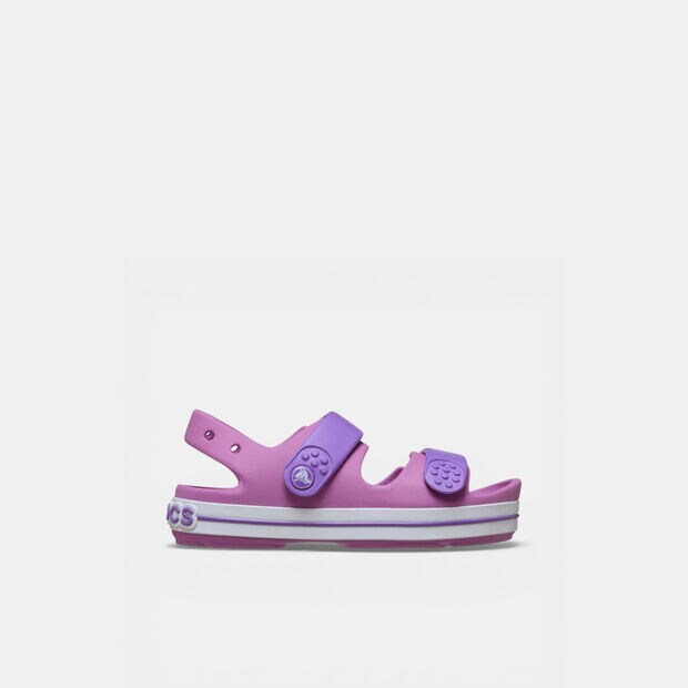 Girls' sandals with Crocs strap, Purple
