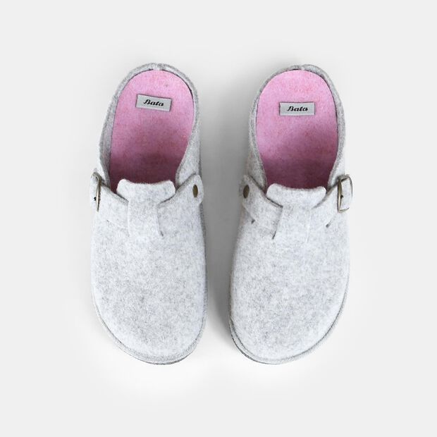 Women's felt slippers, Gray