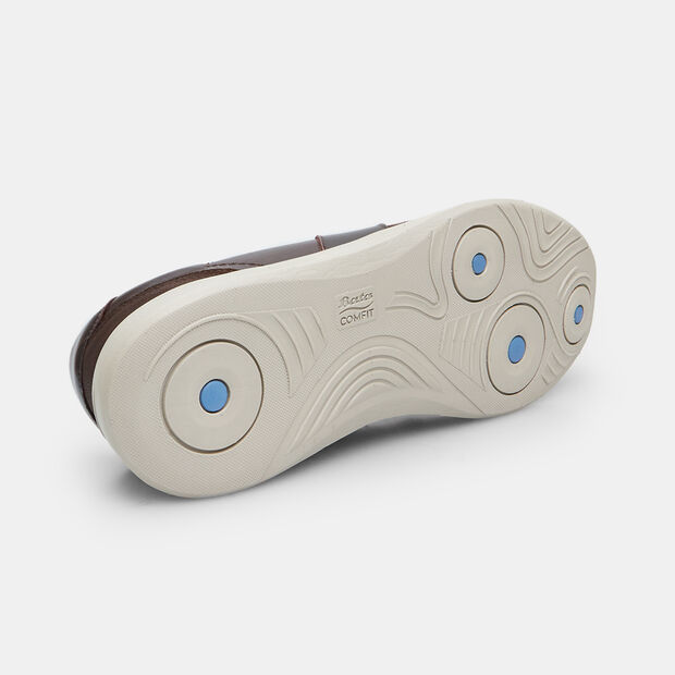 Men's Bata Comfit Leather Sneakers, Brown