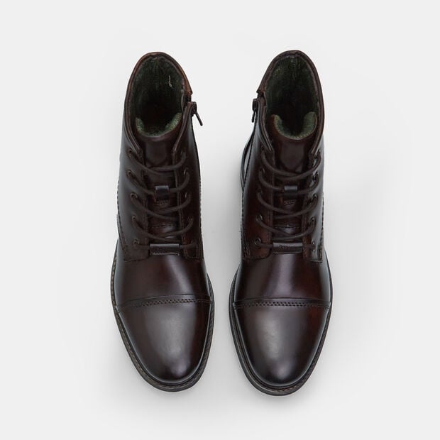 Bugatti Men's Leather Ankle Boots, Brown