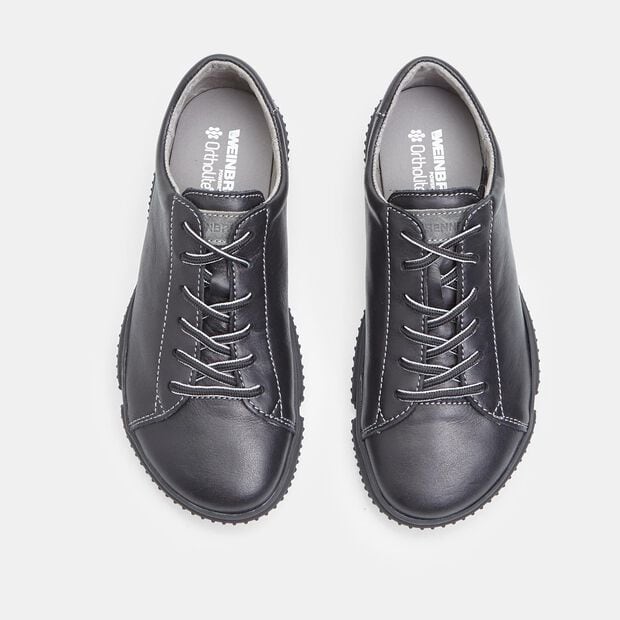 BAREFOOT Damen Schn&uuml;rschuhe, Schwarz