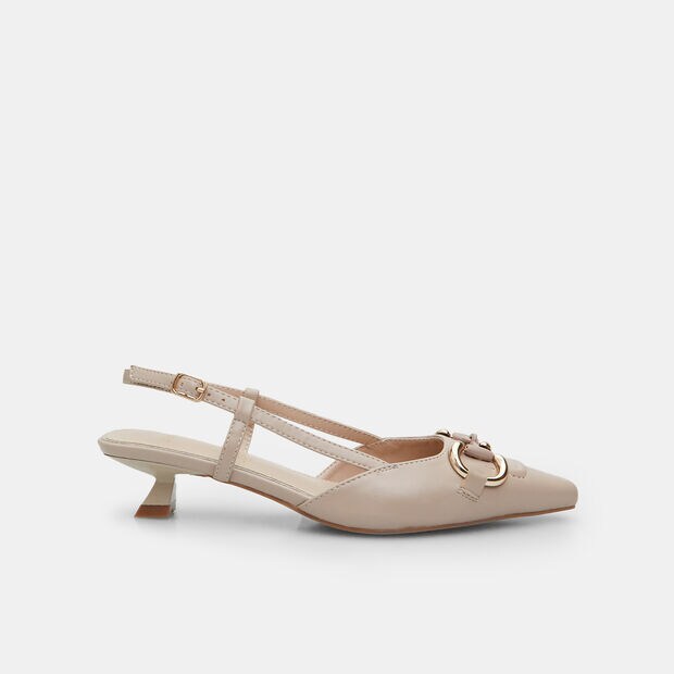 Women's Slingback with 3.5cm Heel by BATA, Beige