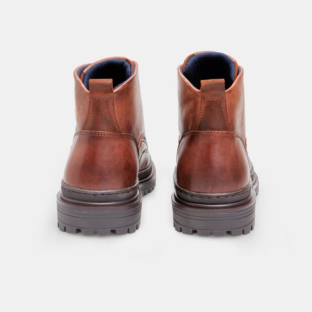 BATA Men's Lace-Up Leather Boot, 