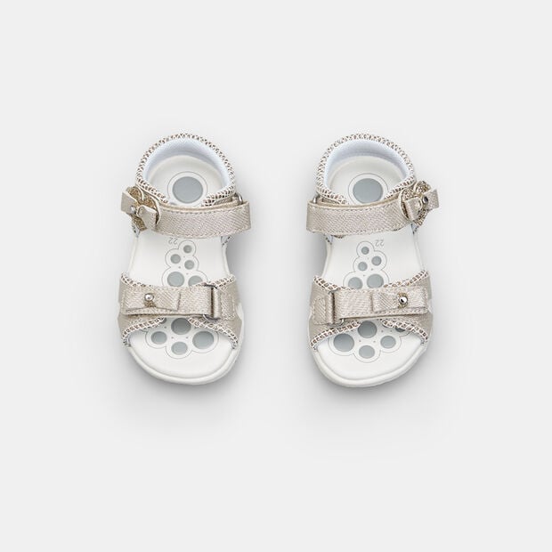 M&auml;dchensandalen CHICCO FRANKREICH mit Riemen, Beige