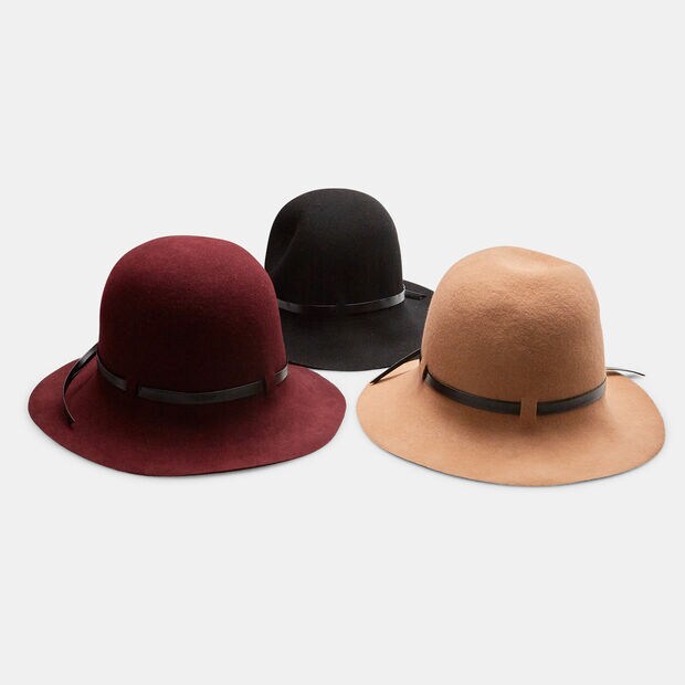 Women's wool hat in various colors, Multicolor
