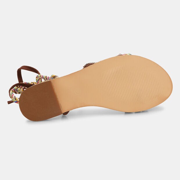 Bata Red Label Damen Sklaven-Flip-Flop-Sandalen, Braun
