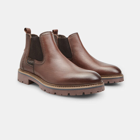 Chelsea-Stiefelette aus Leder für Herren Bata, Braun