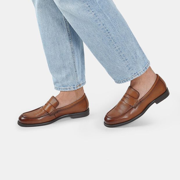Herren Mokassins BATA 24H elegant, Braun