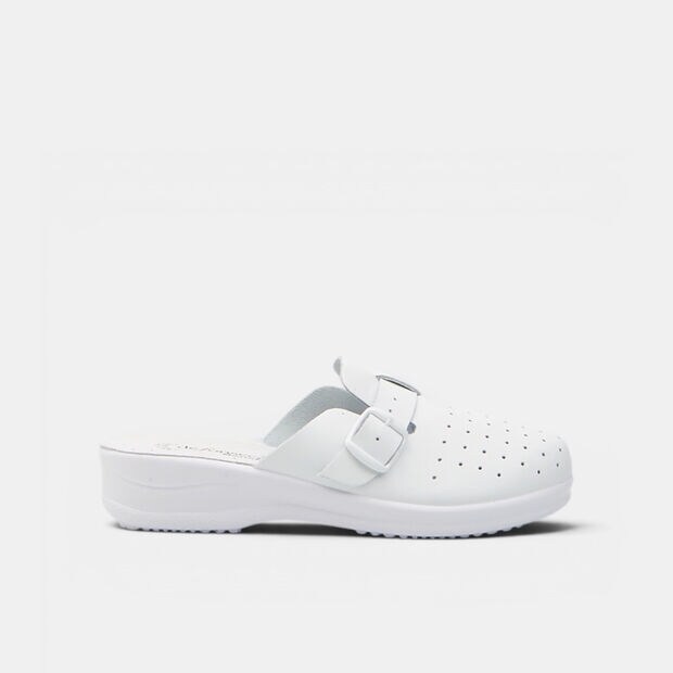 Damenclogs aus Leder von De Fonseca, Wei&szlig;