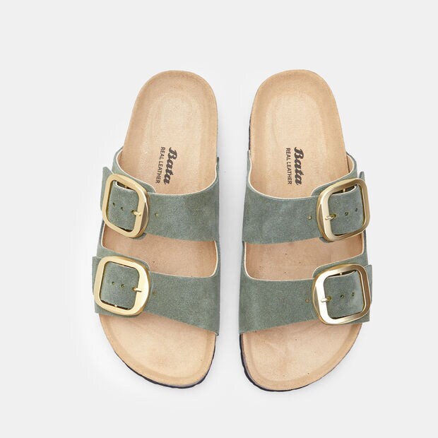 Women's nubuck slipper, 