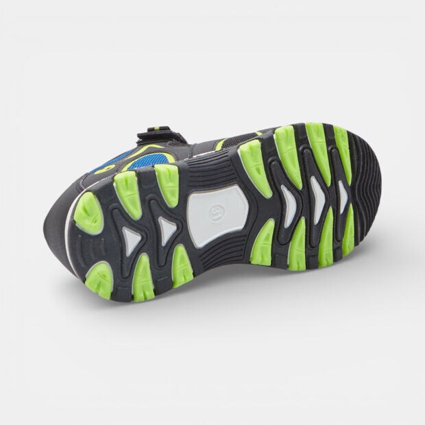 Closed children's sandals Bubblegummers with strap, Black