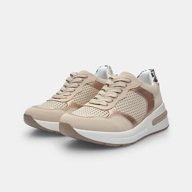 Damen Sneakers mit &uuml;berdimensionaler Sohle, 