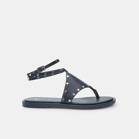 Sandales plates pour femme BATA, Noir