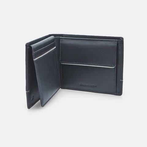 Herren-Lederportemonnaie Bata, Schwarz