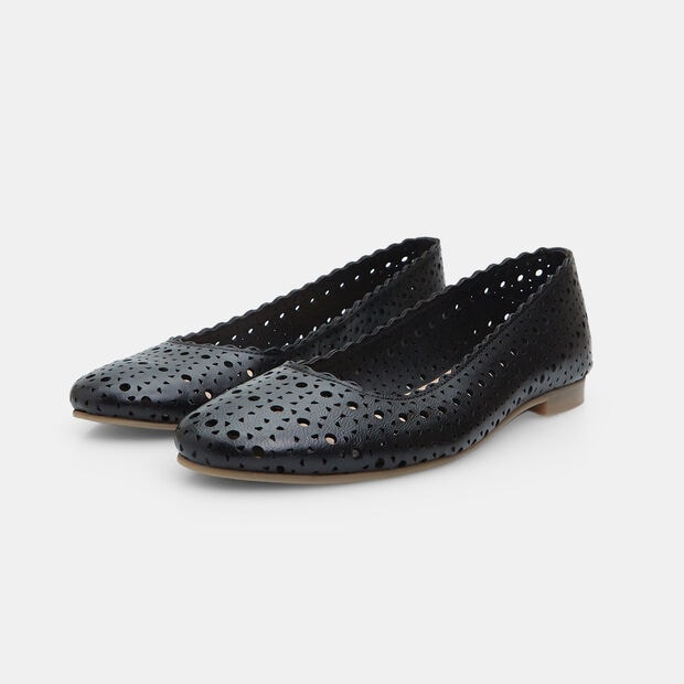 Ballerines en cuir pour femme, 