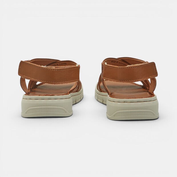 Bata women's leather sandal, Brown