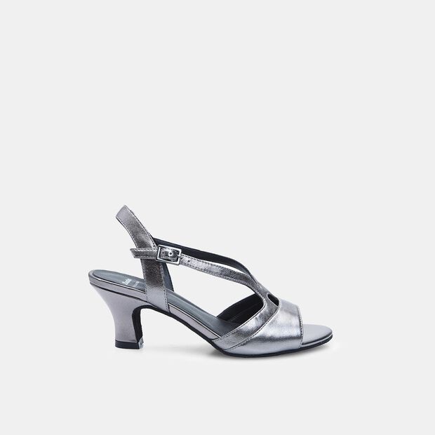 Women's sandal with Bata heel, Gray