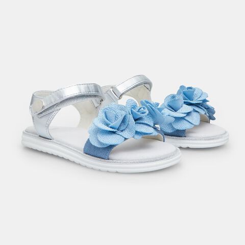 Bubblegummers Girls' Sandal, Silver