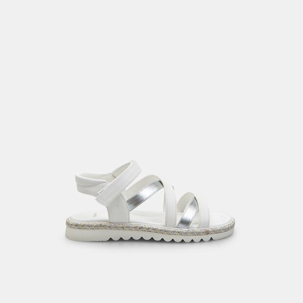 Bata girls' sandals, White
