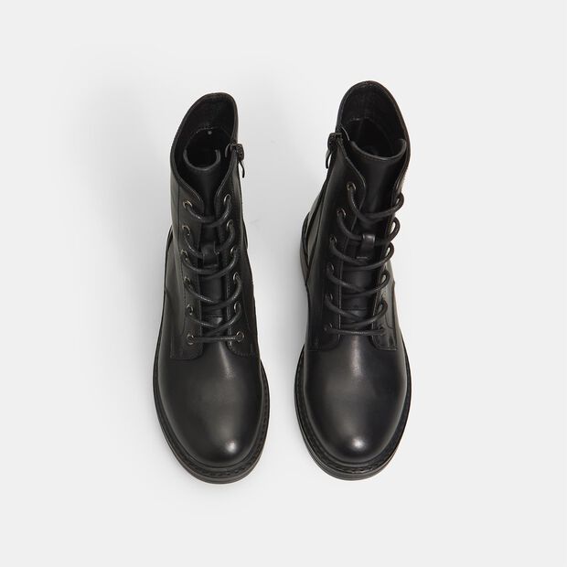 Damen-Kampfstiefel, Schwarz