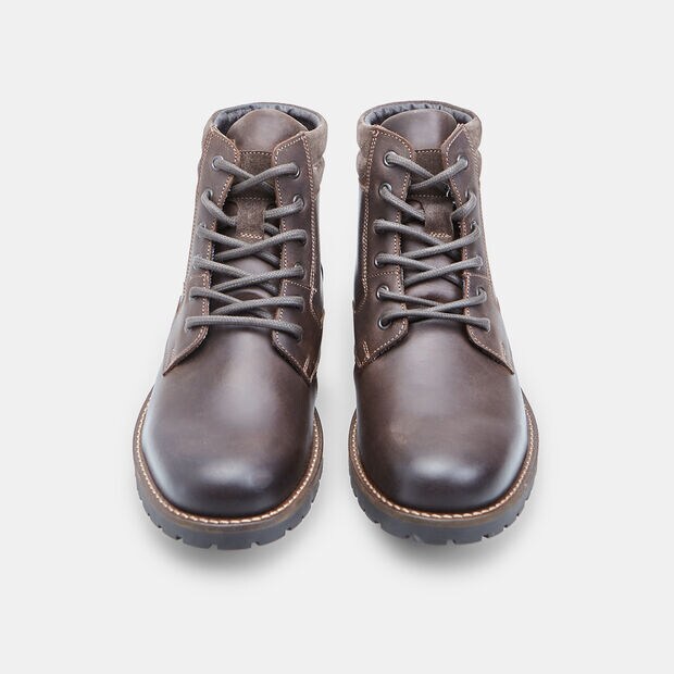 Men's leather lace-up ankle boot, 
