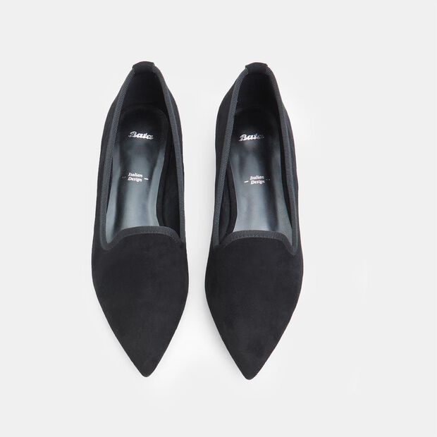 Bata Damen Loafer aus Samt, Schwarz
