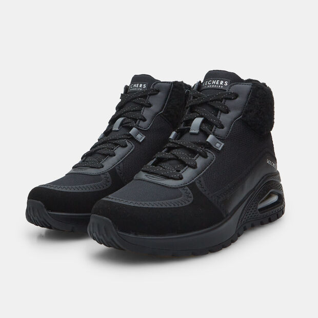 Skechers Uno Rugged Damen Sneaker, Schwarz