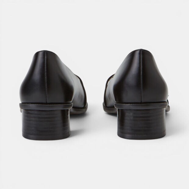 Damen-Pumps aus Leder mit Blockabsatz und Bata-Riemchen, 