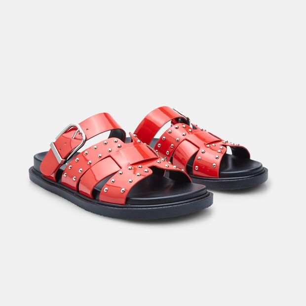 BATA RED LABEL Women's Summer Casual Sandals, Red