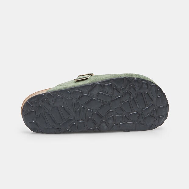 Women's leather clog, Green