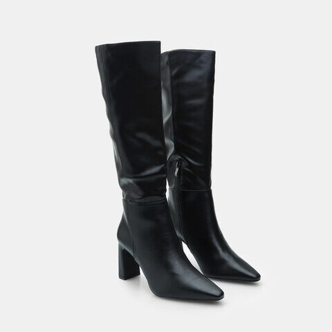 BATA Women's Boot with 8.5 cm Heel, Black