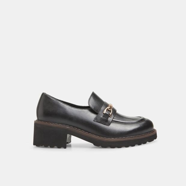 Women's Leather Loafer with Heel by BATA, 