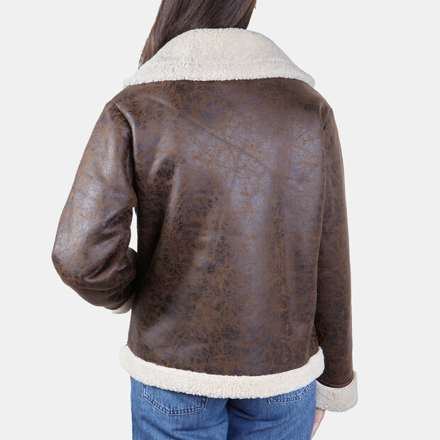 Damenjacke im Lammfellstil, 