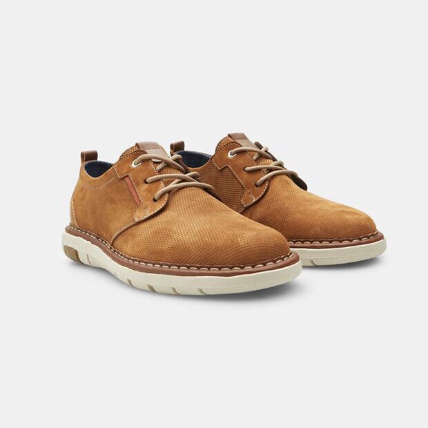 Men's BATA Nubuck Lace-ups, Tan
