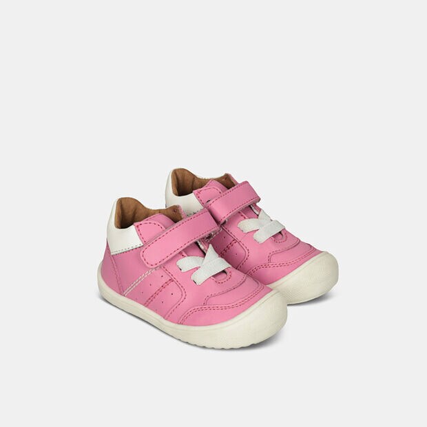 Leder M&auml;dchensneaker, Rosa
