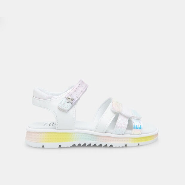 Bubblegummers Girls' Sandal, White