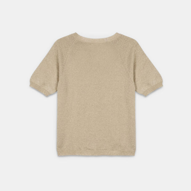 Women's short-sleeve lurex top Orgini, Gold